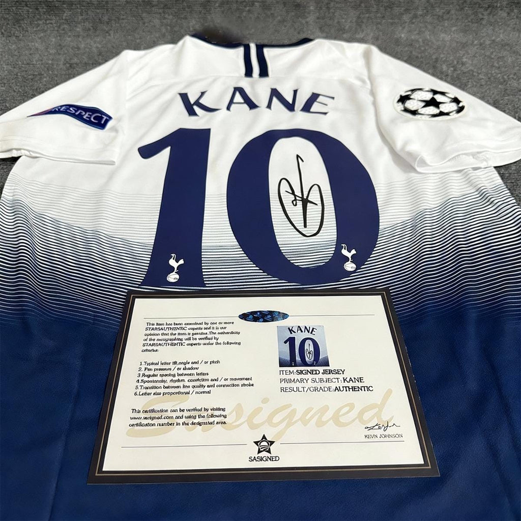 Harry Kane SIGNED - Tottenham H. 18/19 Home Jersey/Shirt - PRINTED AUTOGRAPH