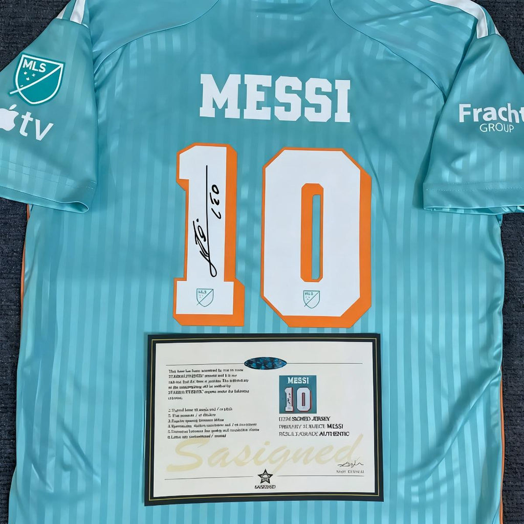 Lionel Messi SIGNED - Inter Miami 24/25 Away Jersey/Shirt - PRINTED AUTOGRAPH