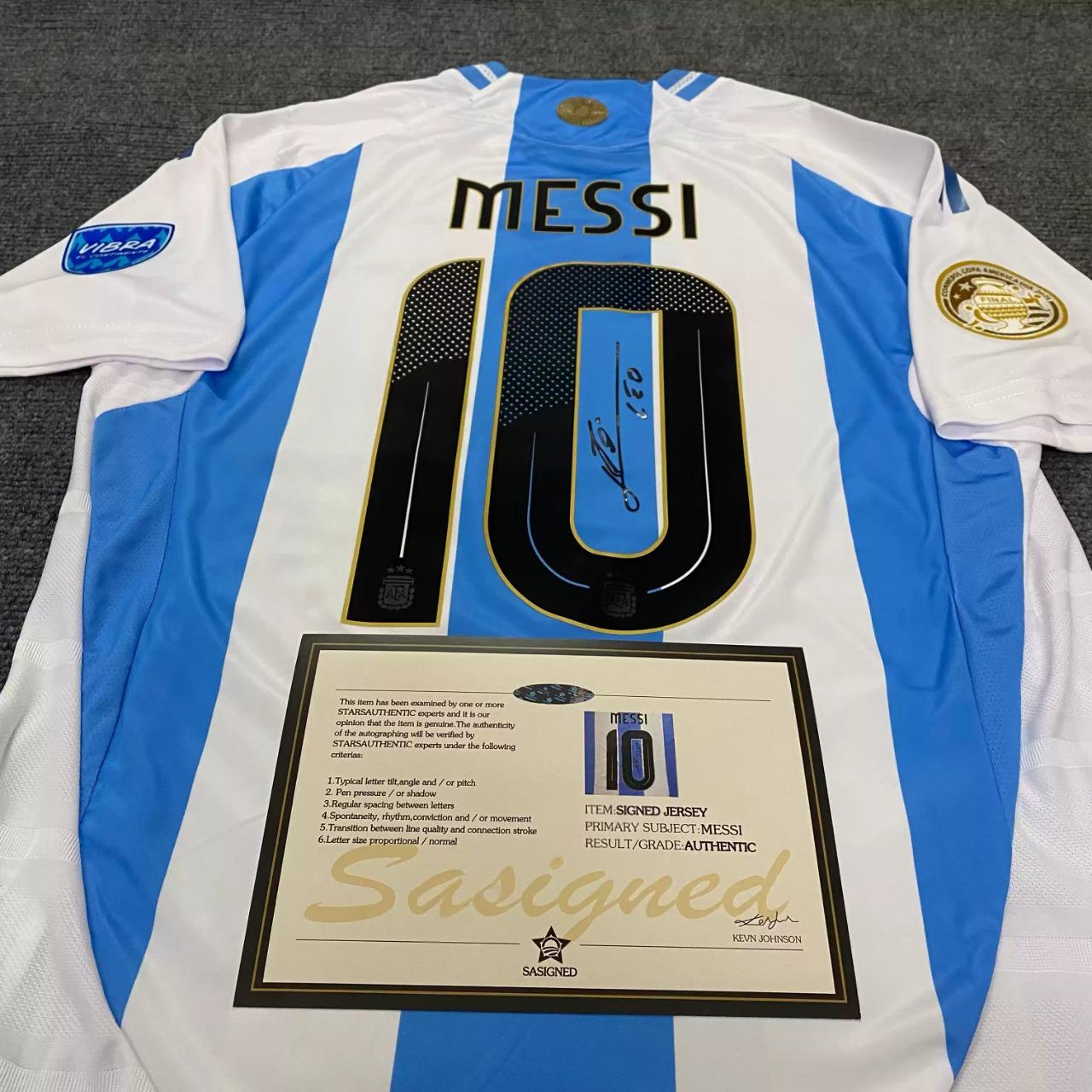 Lionel Messi SIGNED - Argentina 2025 Home Jersey/Shirt - PRINTED AUTOGRAPH