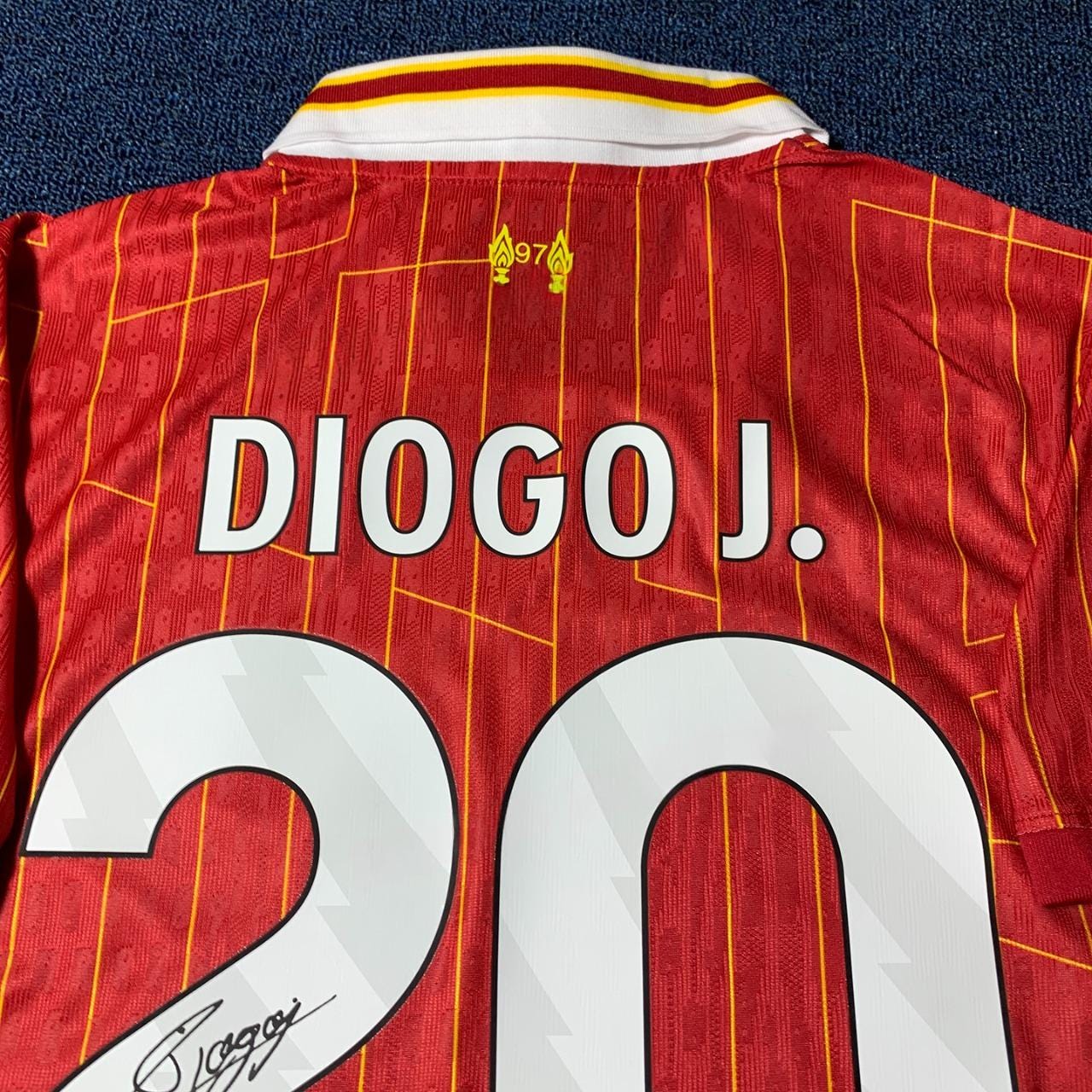 Diogo Jota SIGNED - Liverpool 24/25 Home Jersey/Shirt - PRINTED AUTOGRAPH
