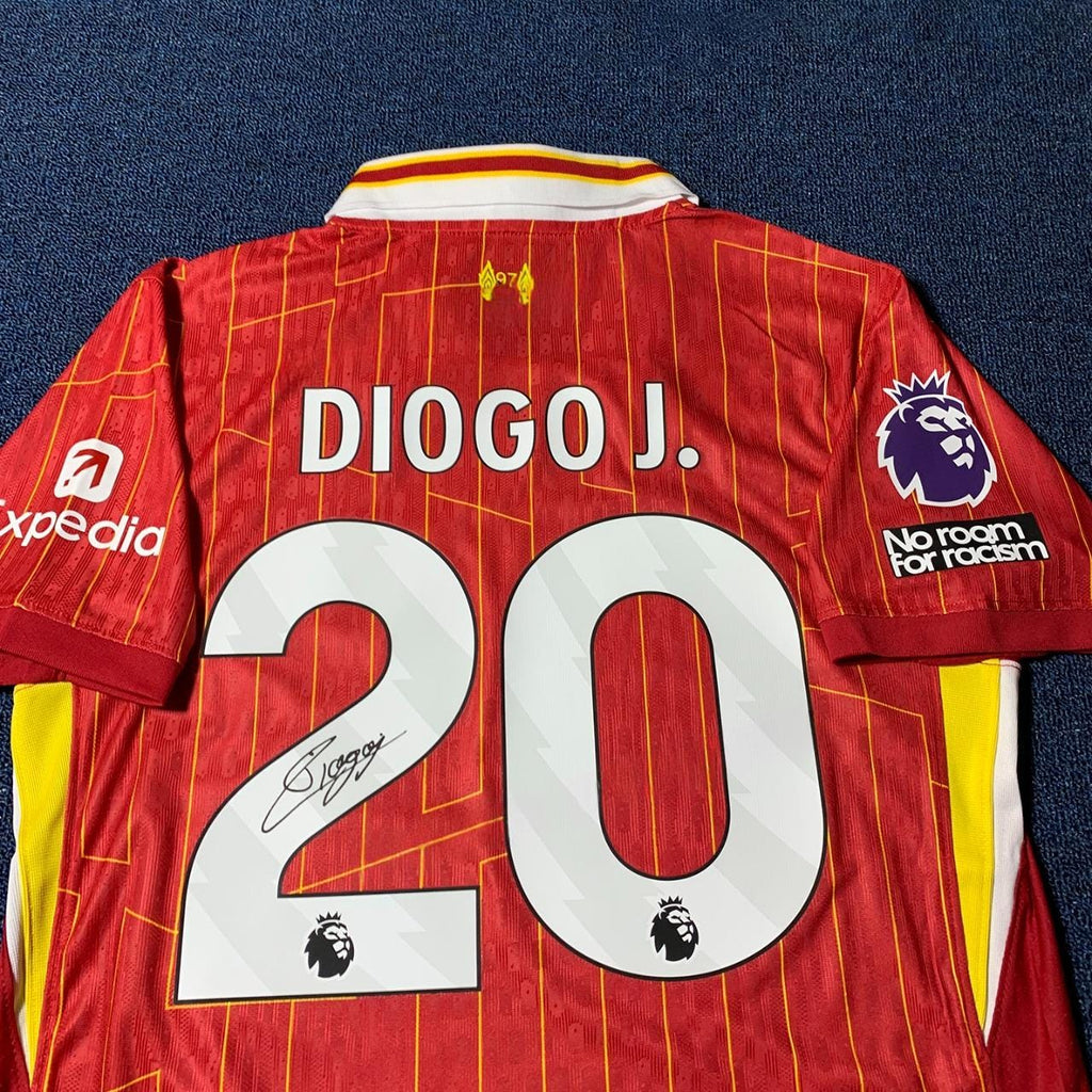 Diogo Jota SIGNED - Liverpool 24/25 Home Jersey/Shirt - PRINTED AUTOGRAPH