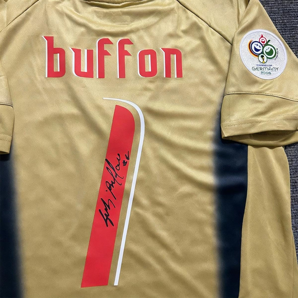 Gianluigi Buffon SIGNED - Italy 2006 Home Jersey/Shirt - PRINTED AUTOGRAPH