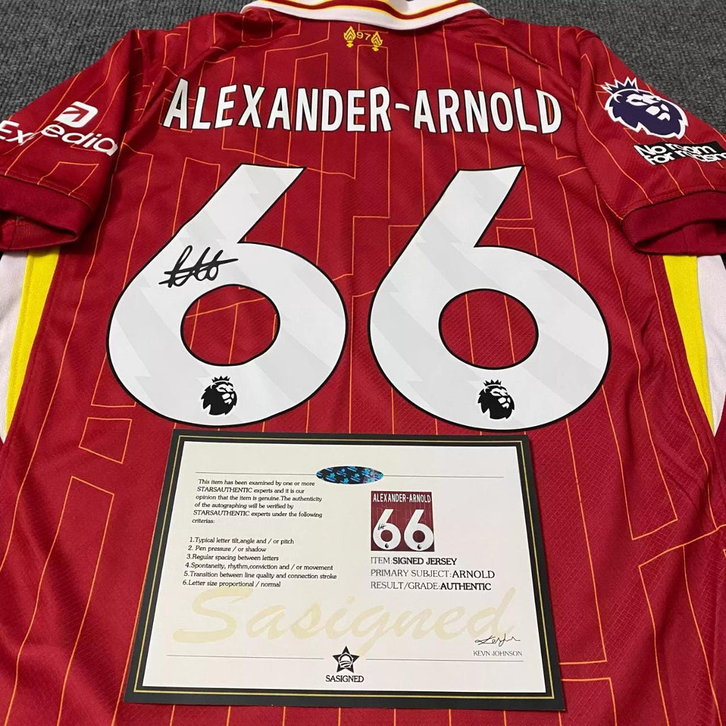 Trent Alexander-Arnold SIGNED - Liverpool 24/25 Home Jersey/Shirt - PRINTED AUTOGRAPH