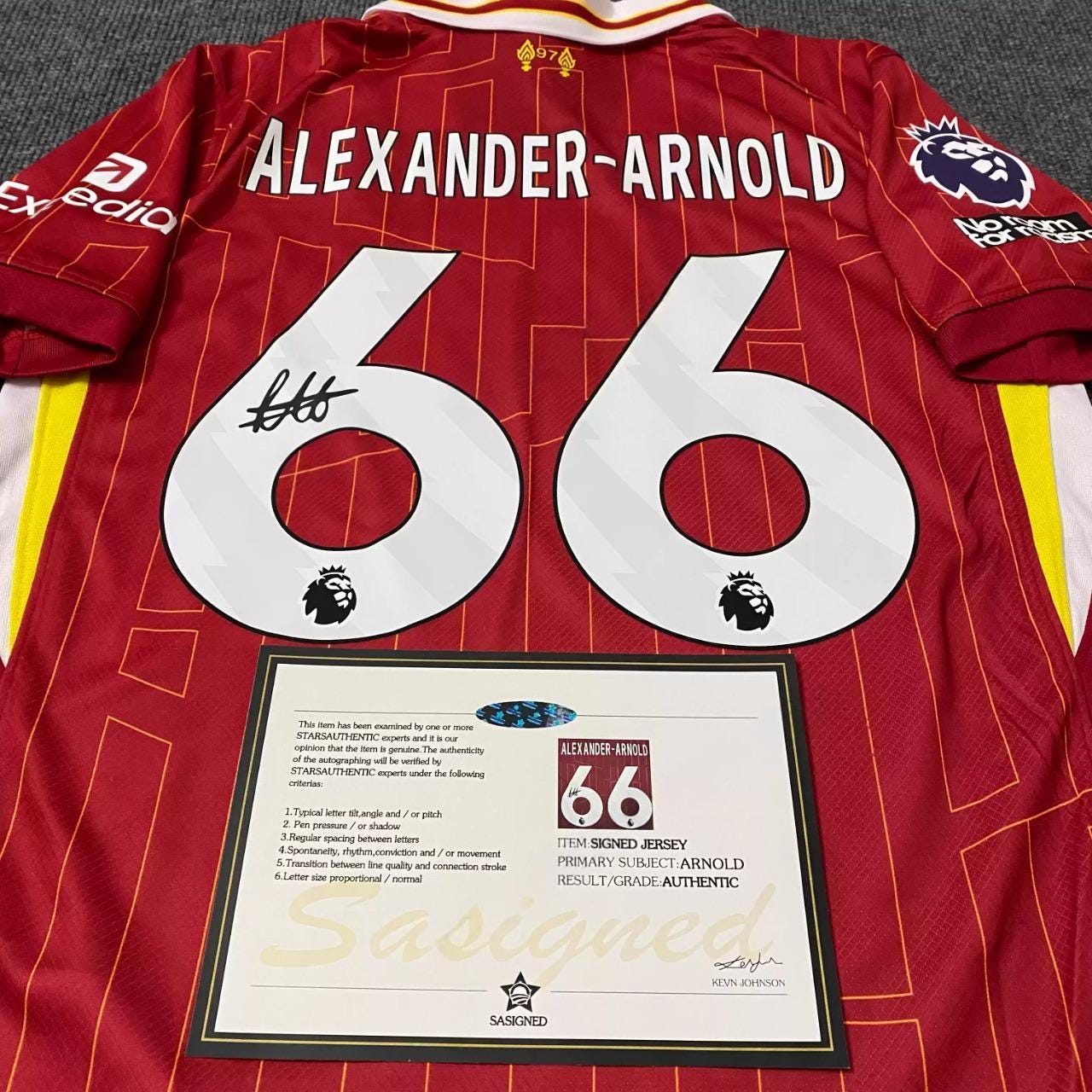Trent Alexander-Arnold SIGNED - Liverpool 24/25 Home Jersey/Shirt - PRINTED AUTOGRAPH
