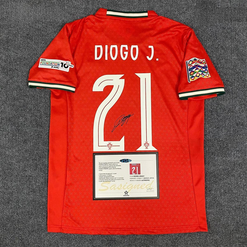 Diogo Jota SIGNED - Portugal 25/26 Home Jersey/Shirt - PRINTED AUTOGRAPH