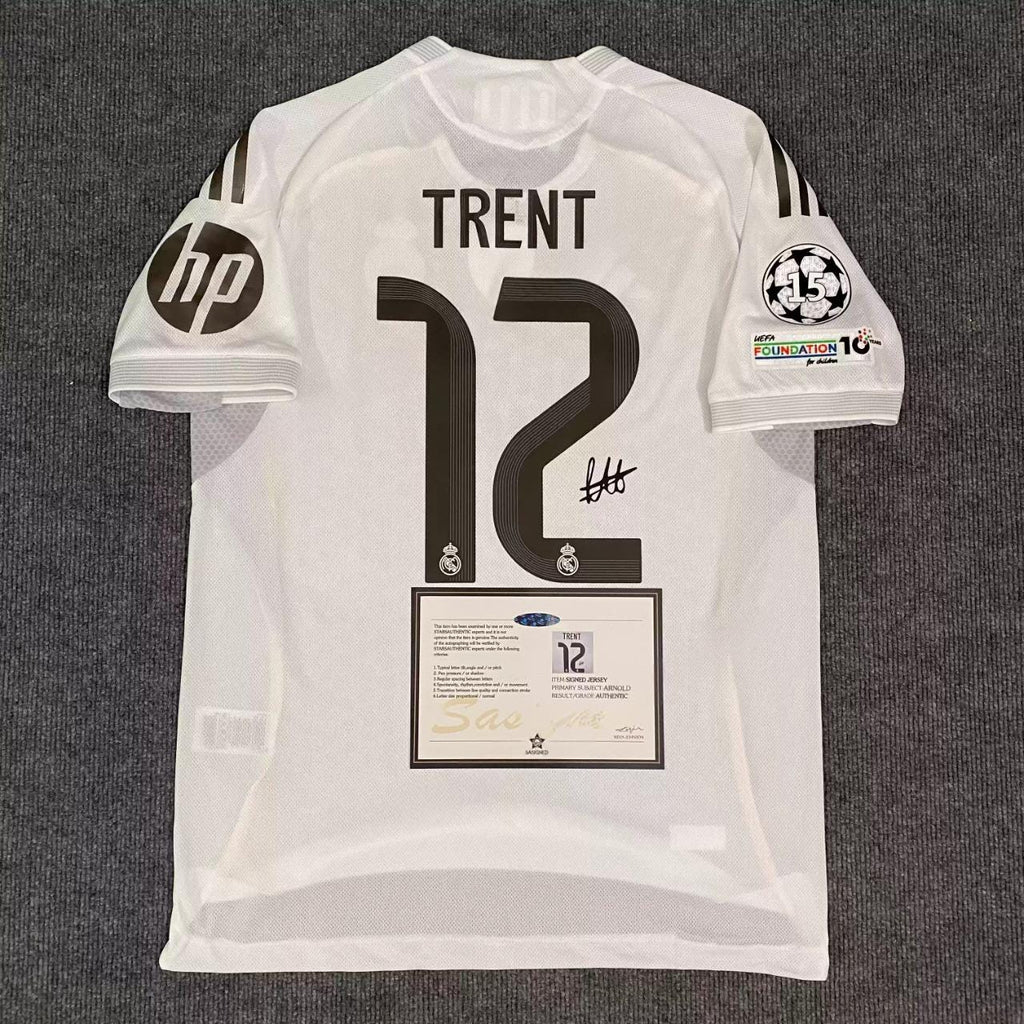 Trent Alexander-Arnold SIGNED - Real Madrid 25/26 Home Jersey/Shirt - PRINTED AUTOGRAPH