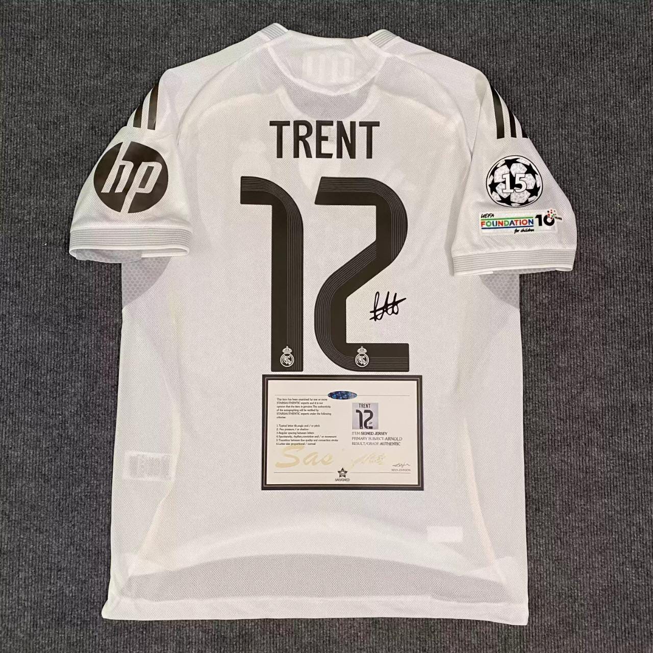 Trent Alexander-Arnold SIGNED - Real Madrid 25/26 Home Jersey/Shirt - PRINTED AUTOGRAPH
