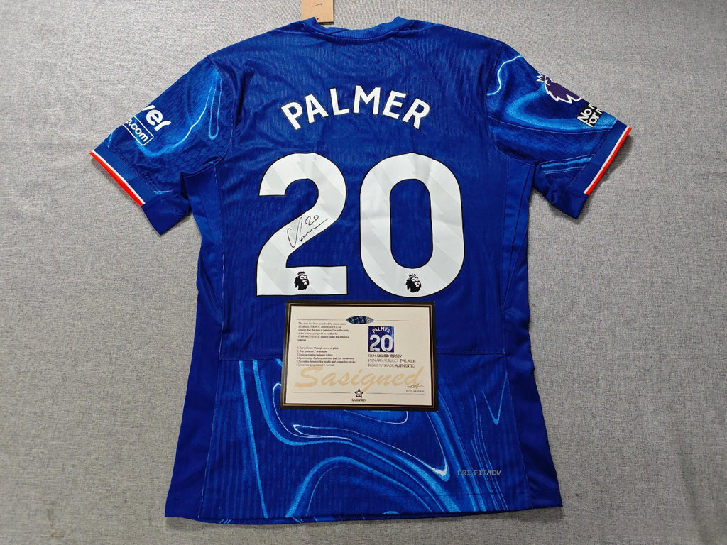 Cole Palmer SIGNED - Chelsea 24/25 Fan Ed. Home Jersey/Shirt - PRINTED AUTOGRAPH