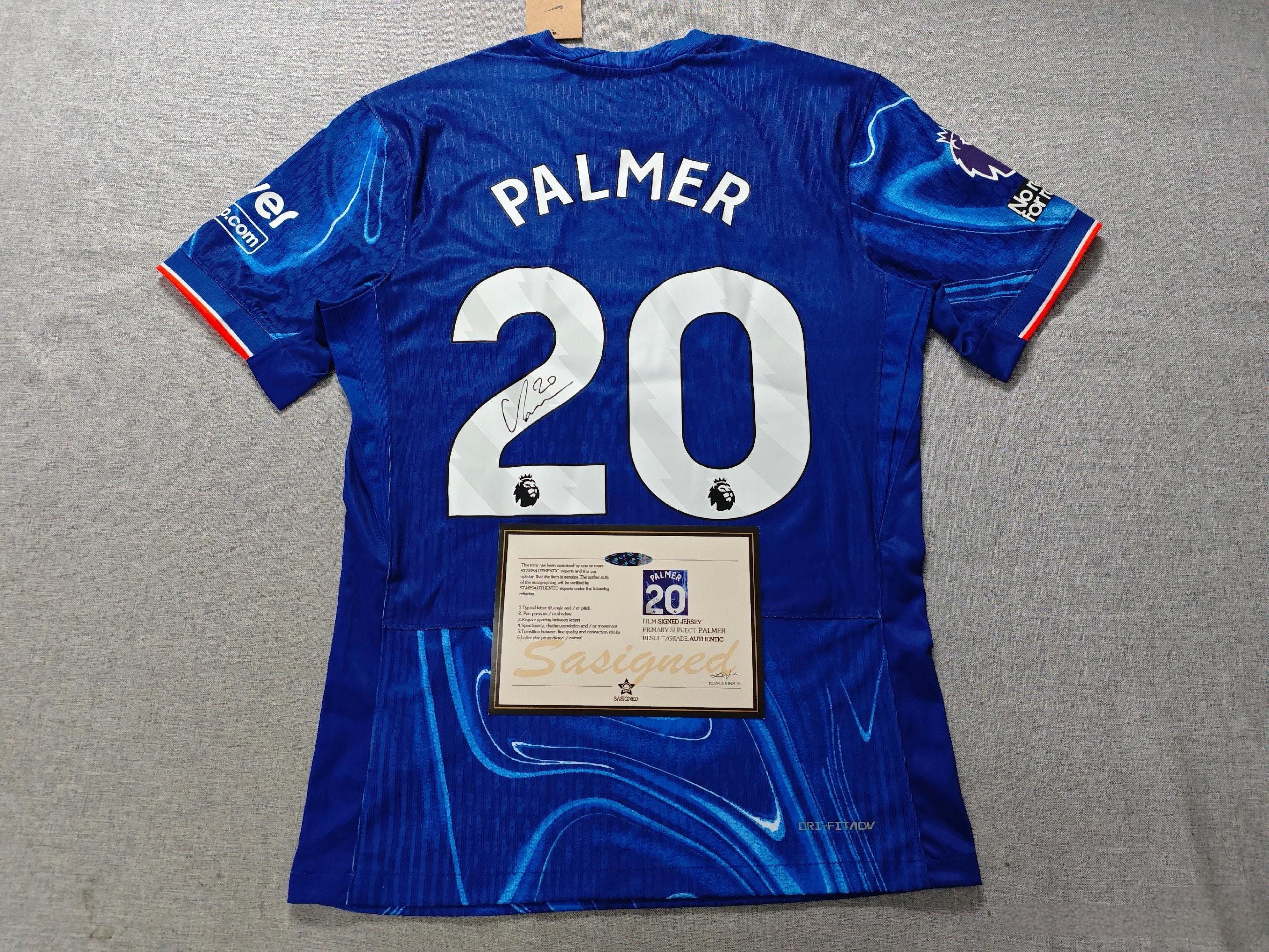 Cole Palmer SIGNED - Chelsea 24/25 Fan Ed. Home Jersey/Shirt - PRINTED AUTOGRAPH