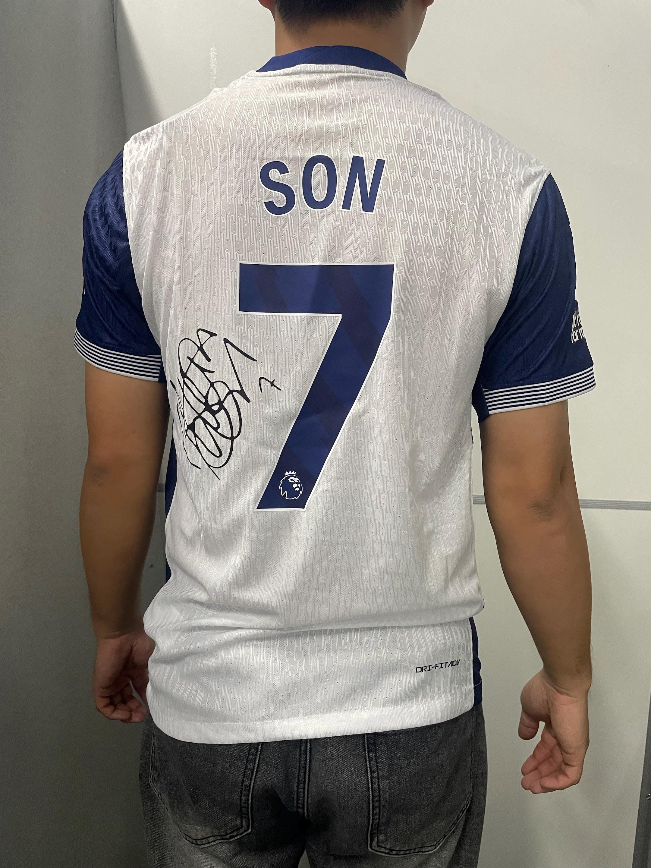 Heung-Min Son Signed - Tottenham H. 24/25 Home Jersey/Shirt - Printed Autograph