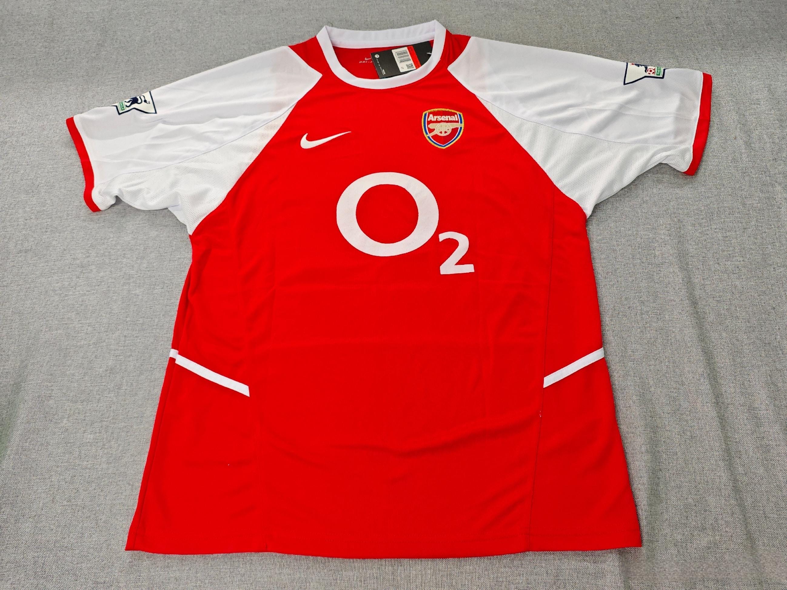 Thierry Henry SIGNED - Arsenal 02/03 Home Jersey/Shirt - PRINTED AUTOGRAPH