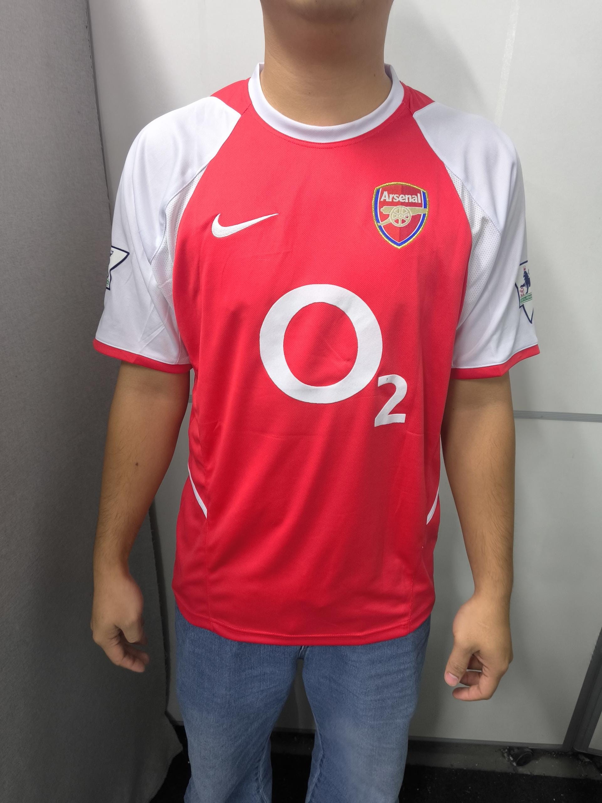 Thierry Henry SIGNED - Arsenal 02/03 Home Jersey/Shirt - PRINTED AUTOGRAPH