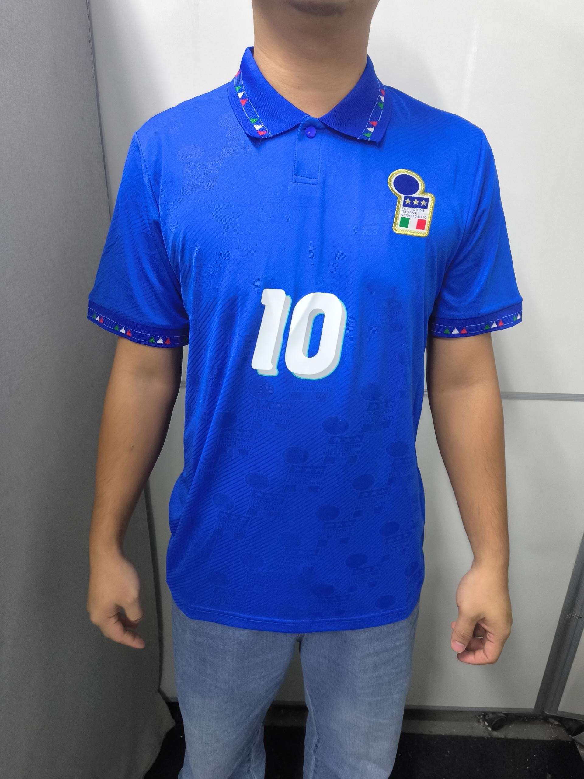 Roberto Baggio SIGNED - Italy 1994 Home Jersey/Shirt - PRINTED AUTOGRAPH