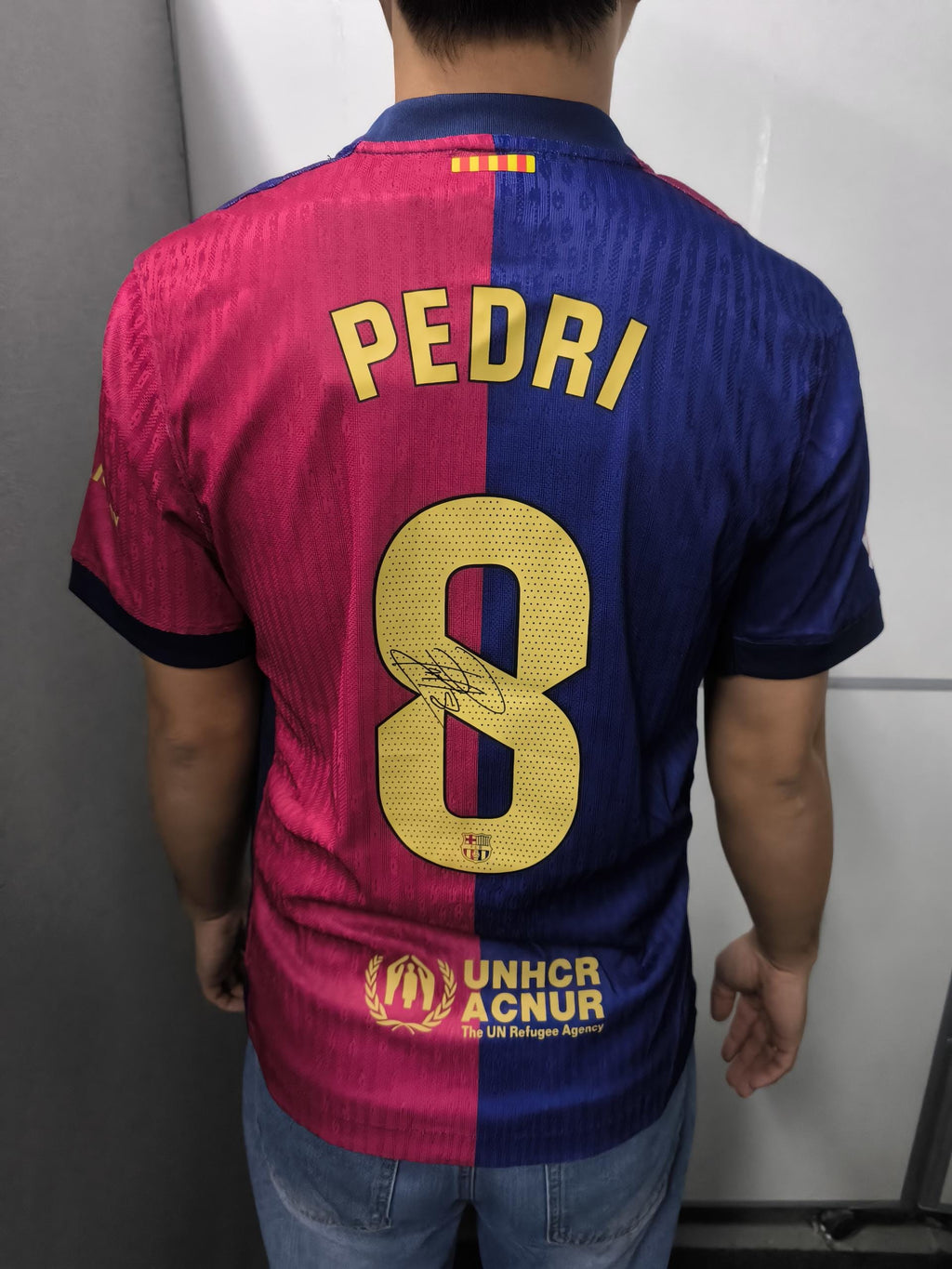 Pedri SIGNED - Barcelona 24/25 Home Jersey/Shirt - PRINTED AUTOGRAPH
