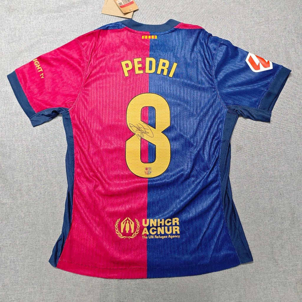 Pedri SIGNED - Barcelona 24/25 Home Jersey/Shirt - PRINTED AUTOGRAPH