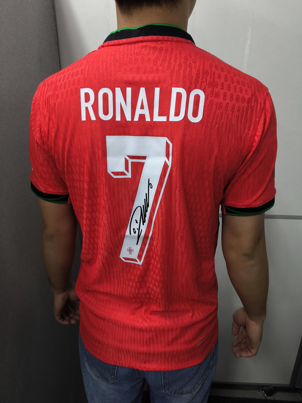 C. Ronaldo Signed - Portugal Euro 2024 Home Jersey/Shirt - Printed Autograph