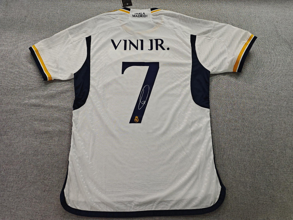 Vinícius Júnior SIGNED - Real Madrid 23/24 Home Jersey/Shirt - PRINTED AUTOGRAPH
