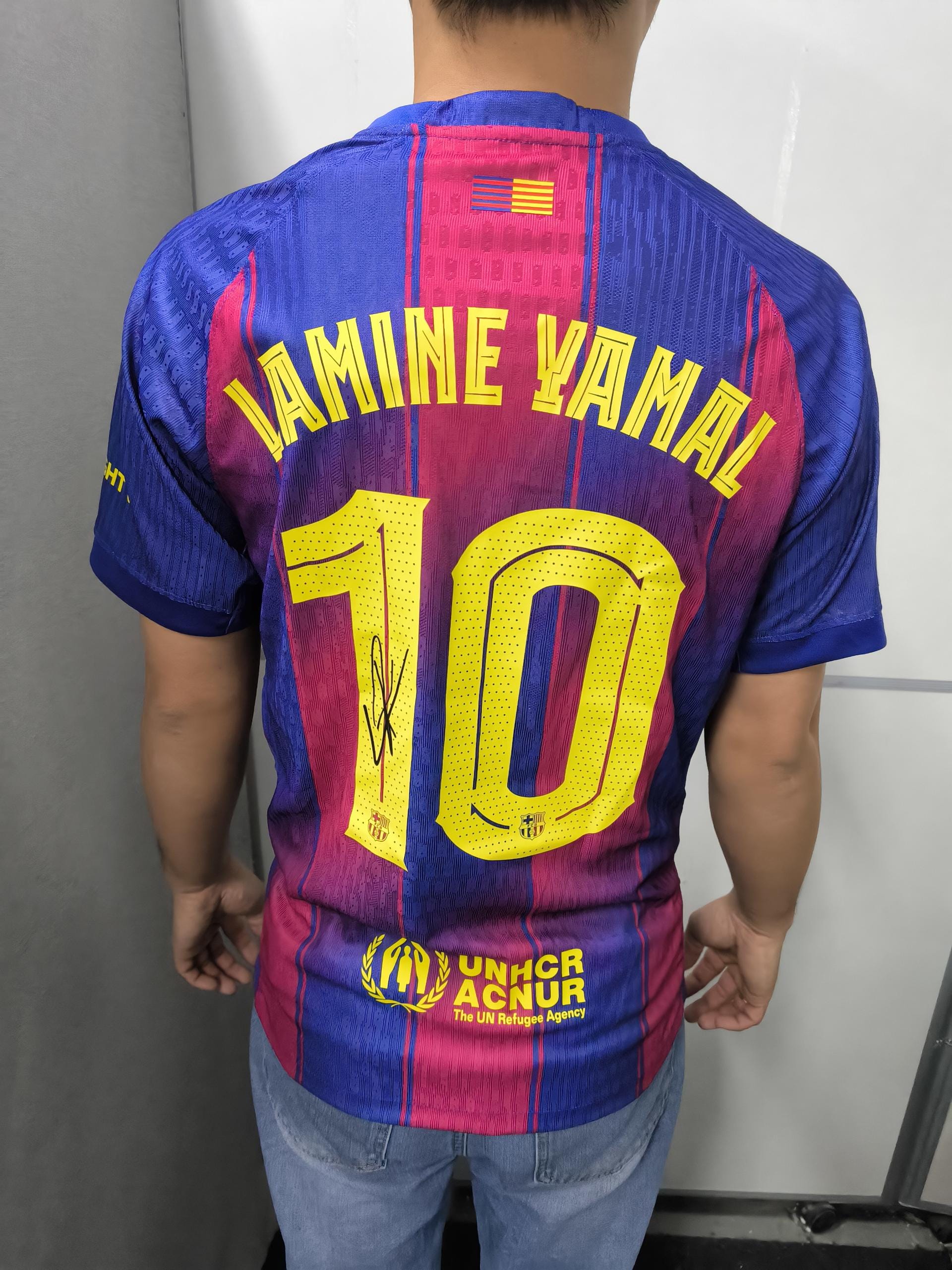 Lamine Yamal SIGNED - Barcelona 25/26 Home Jersey/Shirt - PRINTED AUTOGRAPH