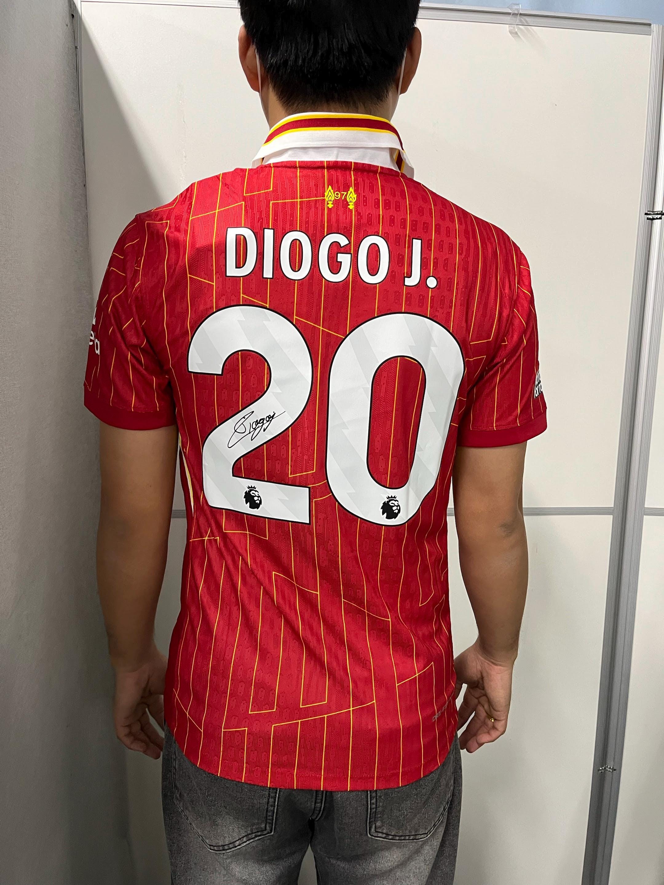 Diogo Jota SIGNED - Liverpool 24/25 Home Jersey/Shirt - PRINTED AUTOGRAPH