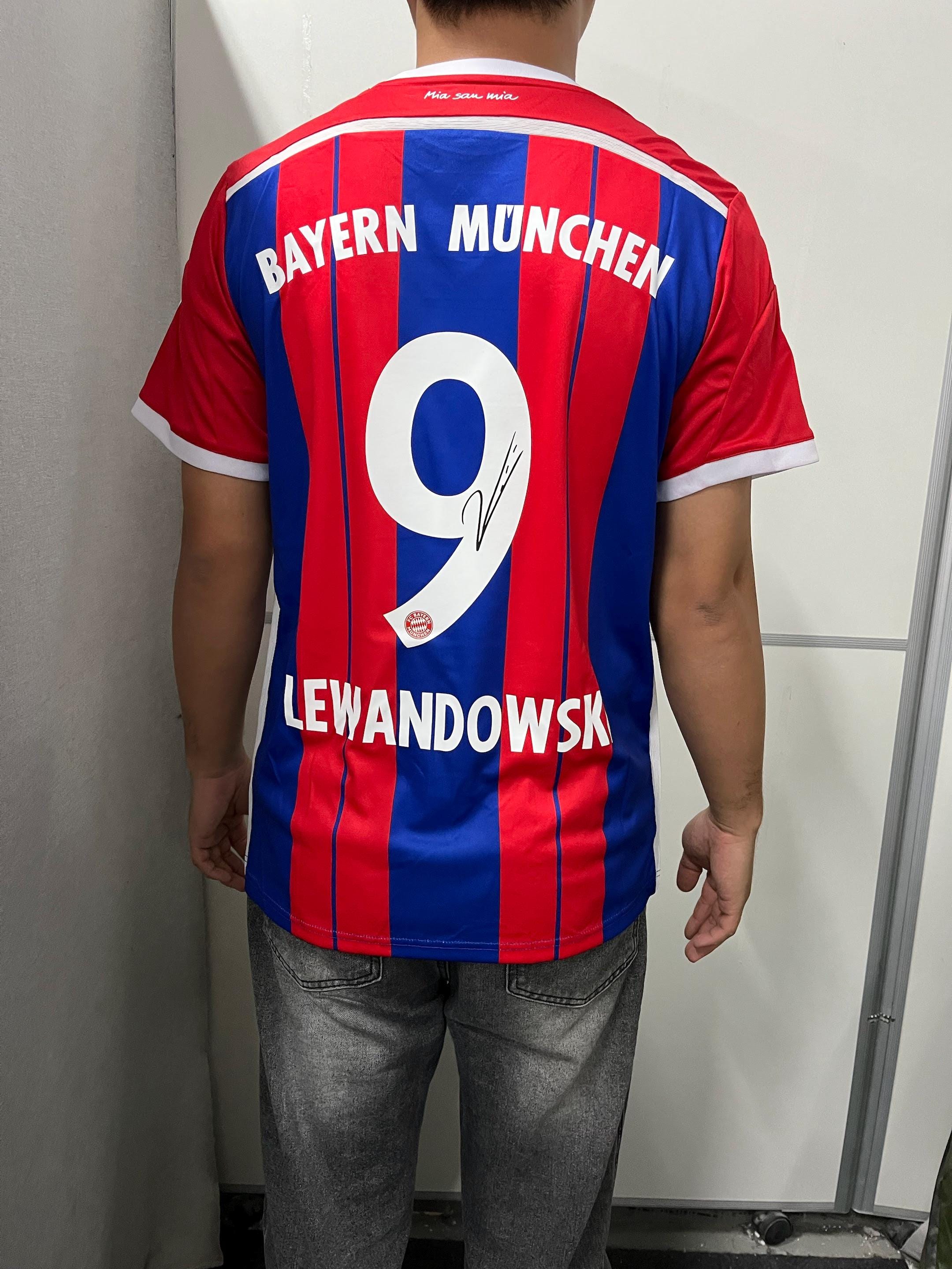 Lewandowski SIGNED - Bayern Munich 14/15 Home Jersey/Shirt - PRINTED AUTOGRAPH