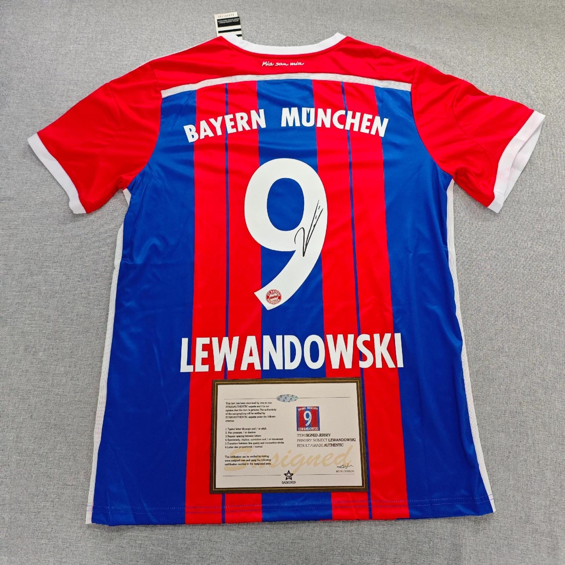Lewandowski SIGNED - Bayern Munich 14/15 Home Jersey/Shirt - PRINTED AUTOGRAPH