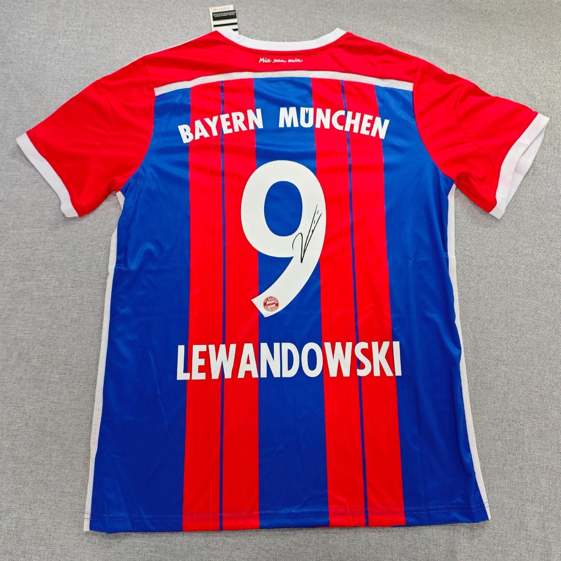 Lewandowski SIGNED - Bayern Munich 14/15 Home Jersey/Shirt - PRINTED AUTOGRAPH