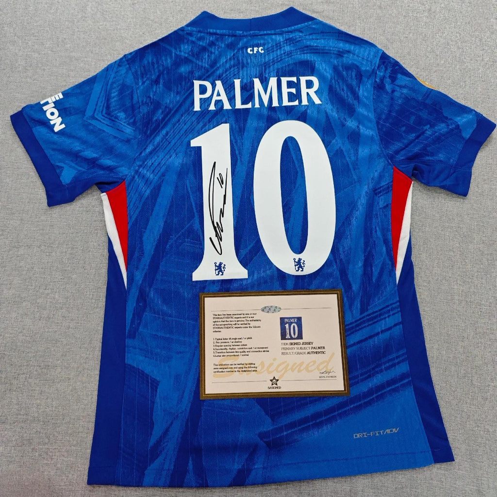 Cole Palmer Signed - Chelsea 2025 C* World Cup Jersey/Shirt - Printed Autograph