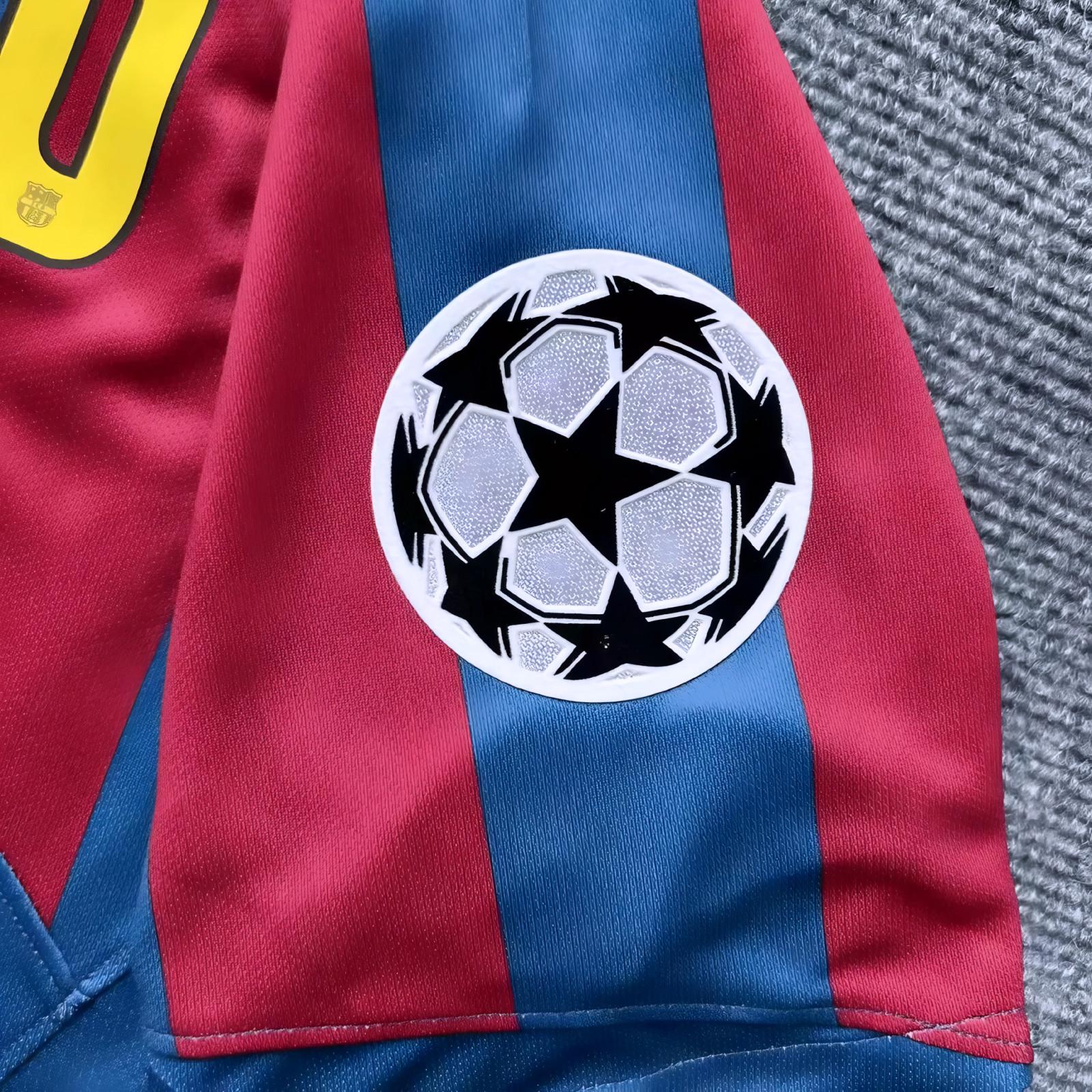 Ronaldinho SIGNED - Barcelona 05/06 Retro Home Jersey/Shirt - PRINTED AUTOGRAPH