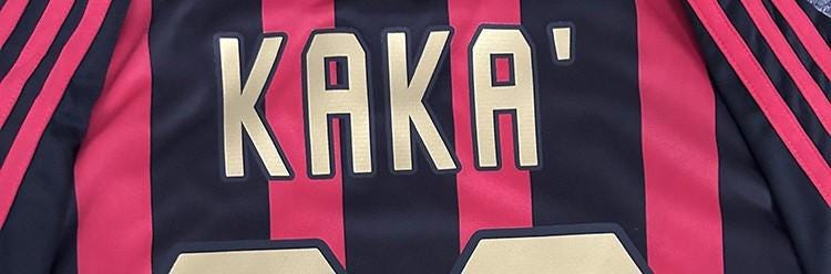 Kaká Signed - Ac Milan 05/06 Retro Home Jersey/Shirt - Printed Autograph