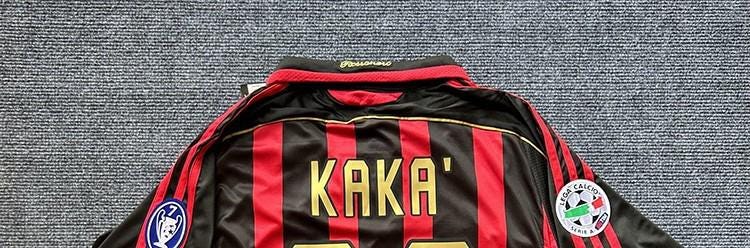 Kaká Signed - Ac Milan 05/06 Retro Home Jersey/Shirt - Printed Autograph