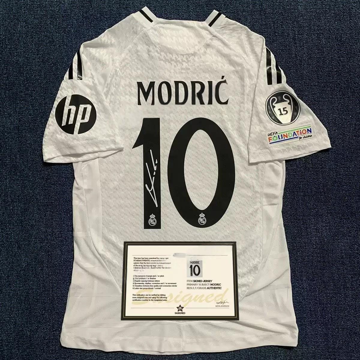 Luka Modrić SIGNED - Real Madrid 24/25 Home Jersey/Shirt - PRINTED AUTOGRAPH