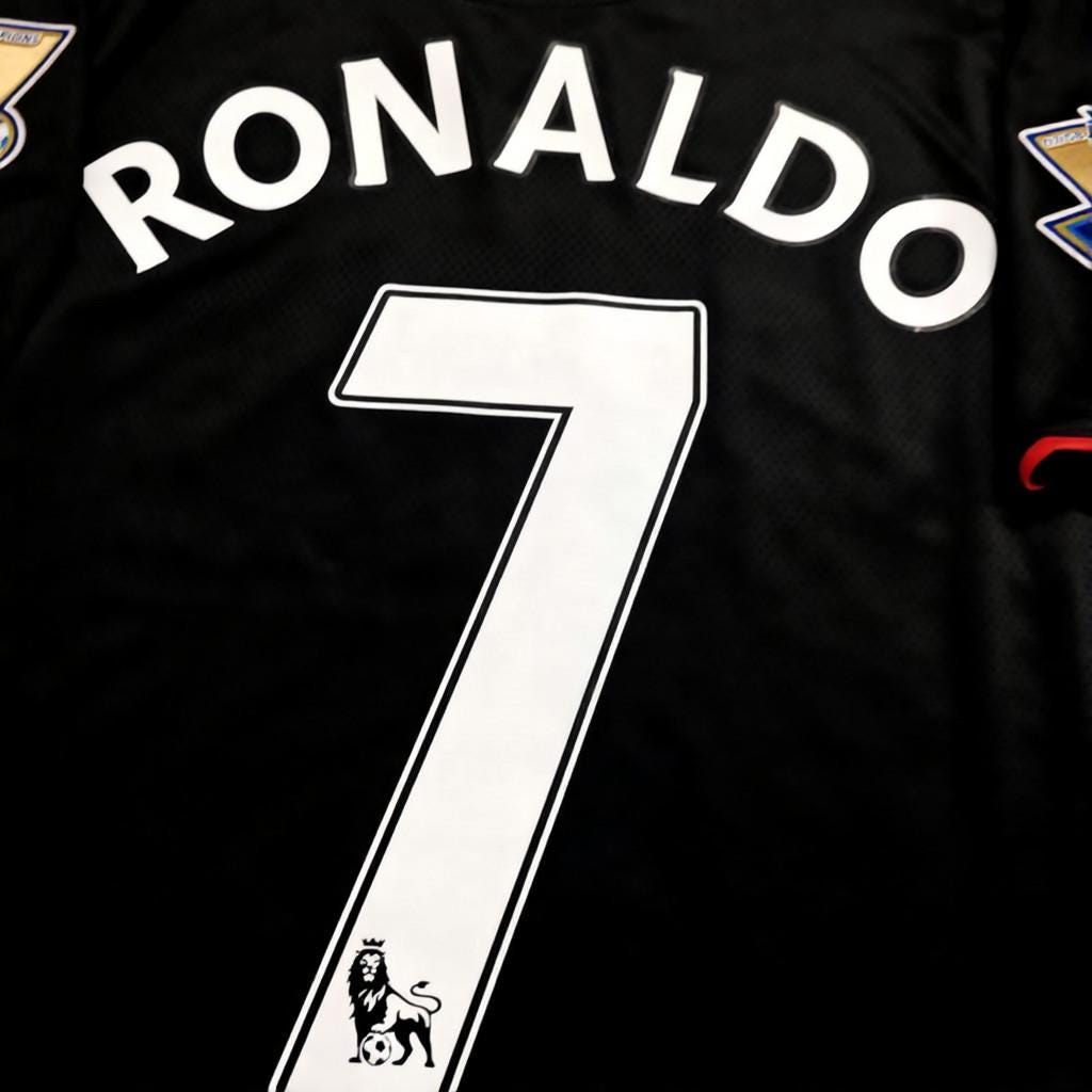C. Ronaldo Signed - Manchester Un. 07/08 H&A Jersey/Shirt - Printed Autograph