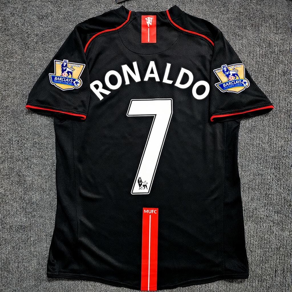 C. Ronaldo Signed - Manchester Un. 07/08 H&A Jersey/Shirt - Printed Autograph