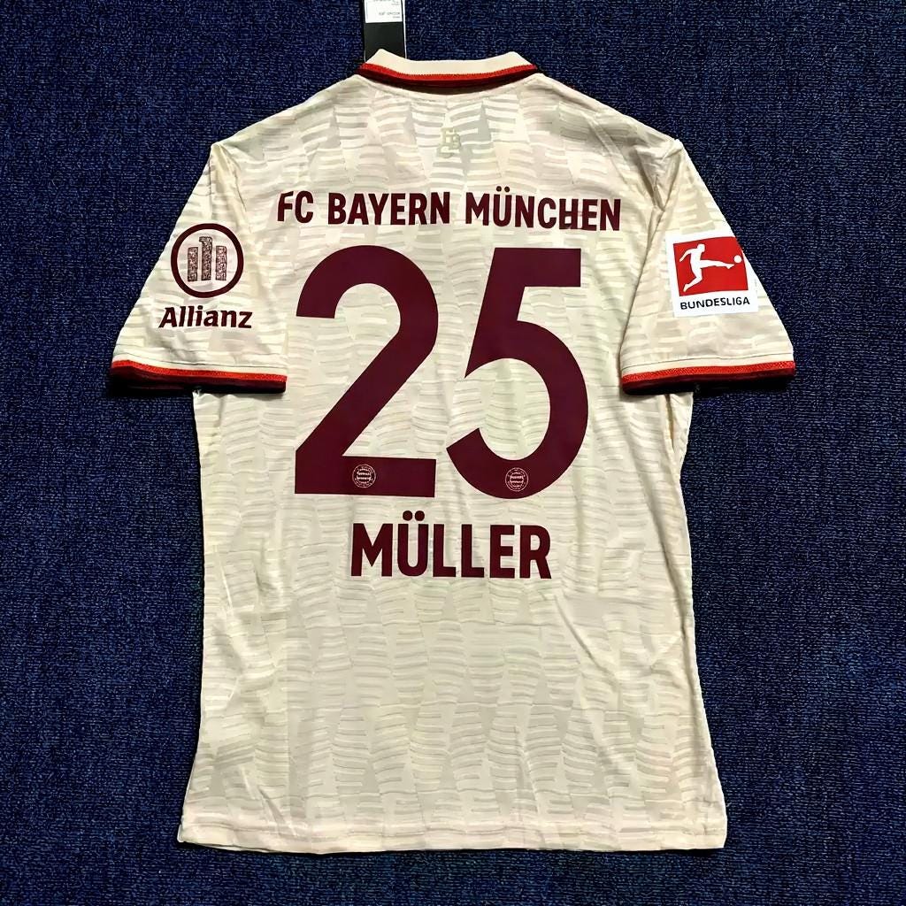 Thomas Müller SIGNED - Bayern Munic 24/25 Third Jersey/Shirt - PRINTED AUTOGRAPH