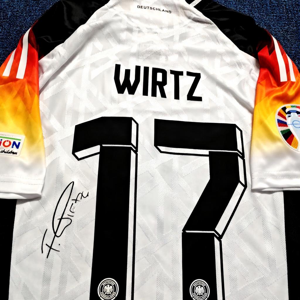 Florian Wirtz SIGNED - Germany Euro 2024 Home Jersey/Shirt - PRINTED AUTOGRAPH