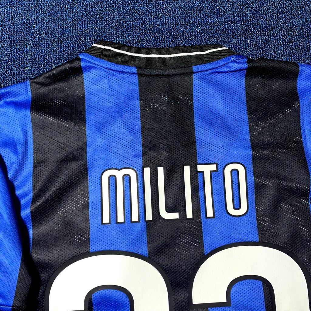 Diego Milito SIGNED - Inter Milan 09/10 Home Jersey/Shirt - PRINTED AUTOGRAPH
