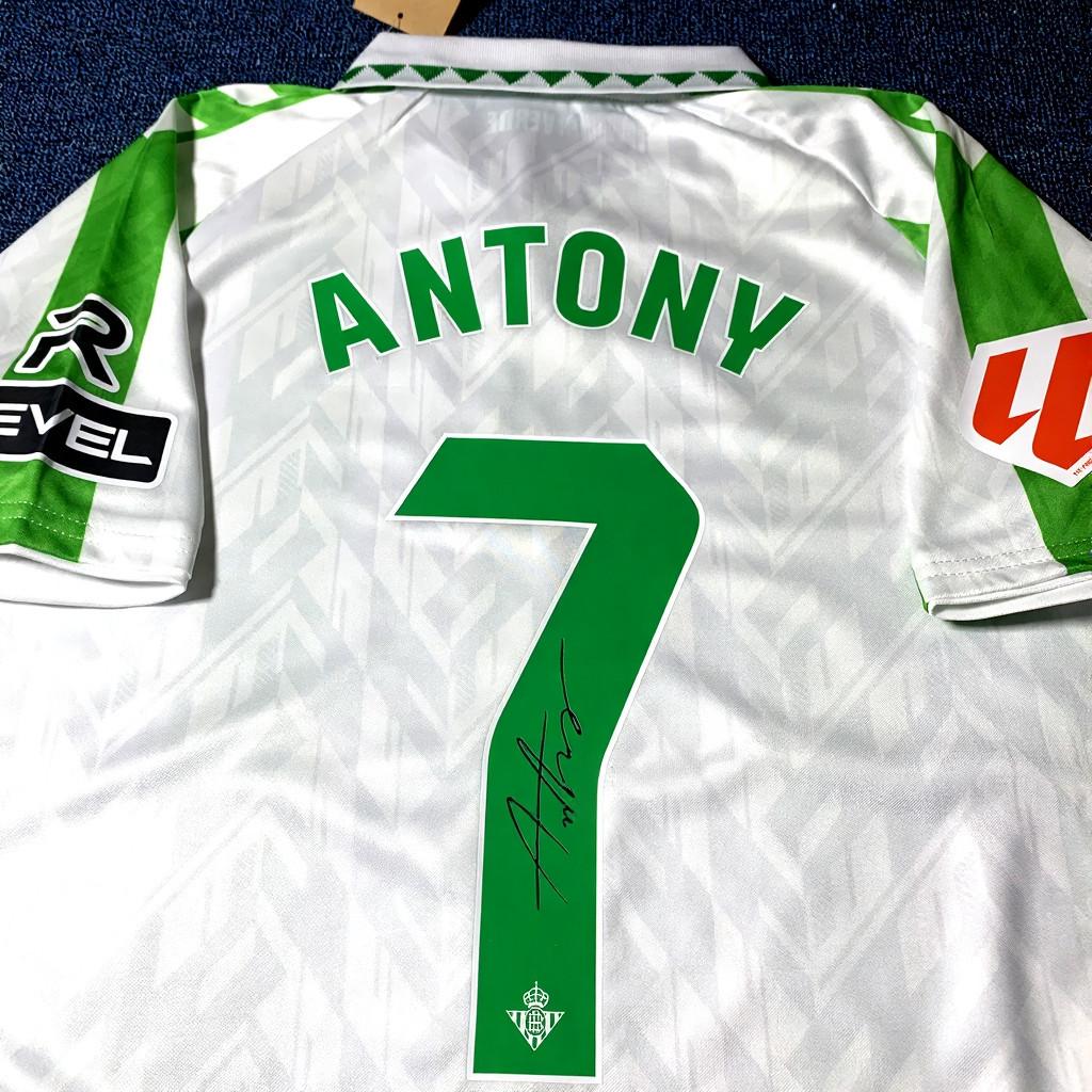 Antony SIGNED - Real Betis 24/25 Home Jersey/Shirt - PRINTED AUTOGRAPH