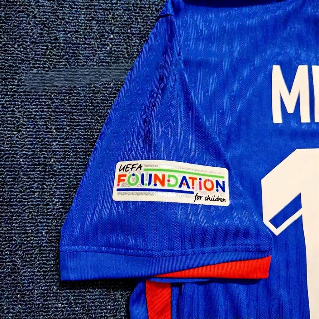 Kylian Mbappé SIGNED - France Euro 2024 Home Jersey/Shirt - PRINTED AUTOGRAPH