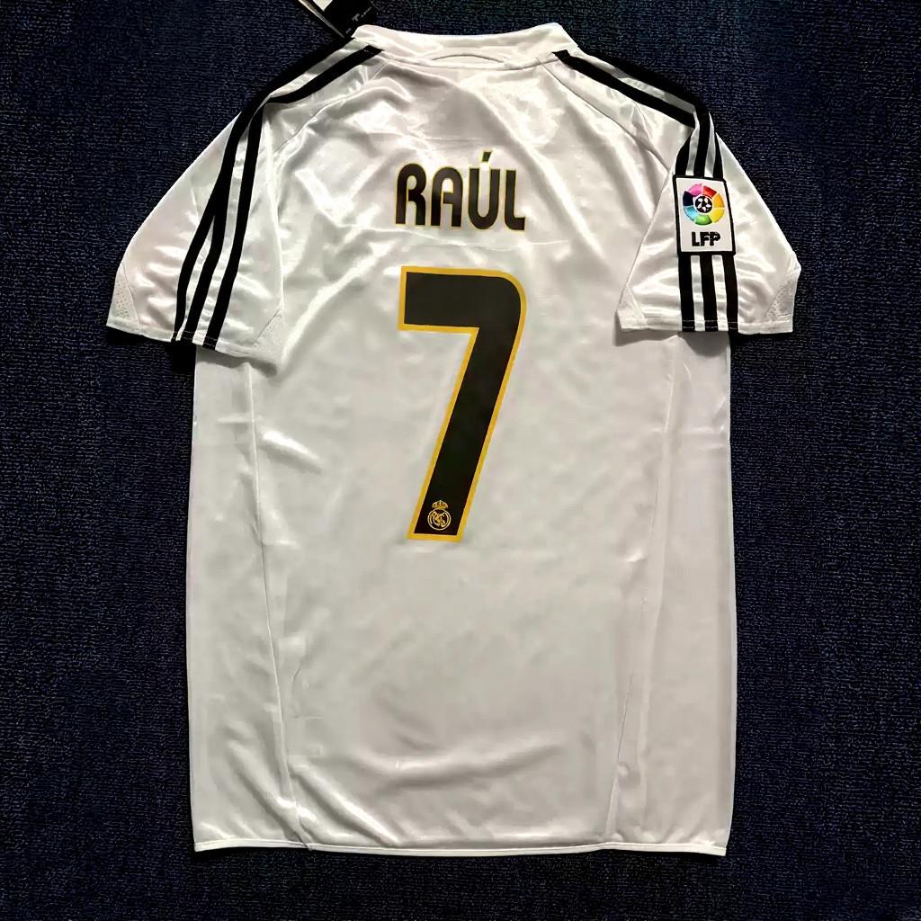 Raúl G. Signed - Real Madrid 04/05 Retro Home Jersey/Shirt - Printed Autograph