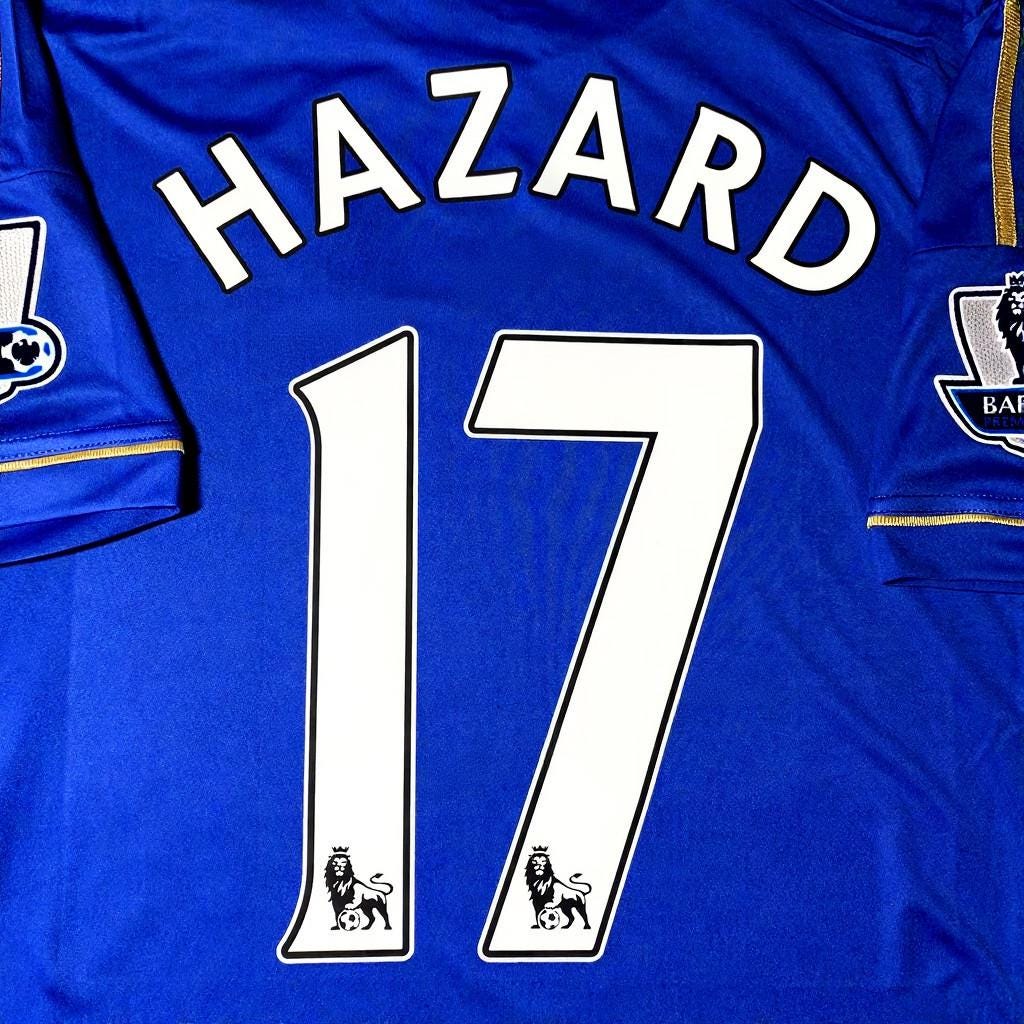 Eden Hazard SIGNED - Chelsea 12/13 Home Jersey/Shirt - PRINTED AUTOGRAPH