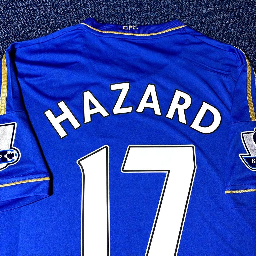 Eden Hazard SIGNED - Chelsea 12/13 Home Jersey/Shirt - PRINTED AUTOGRAPH