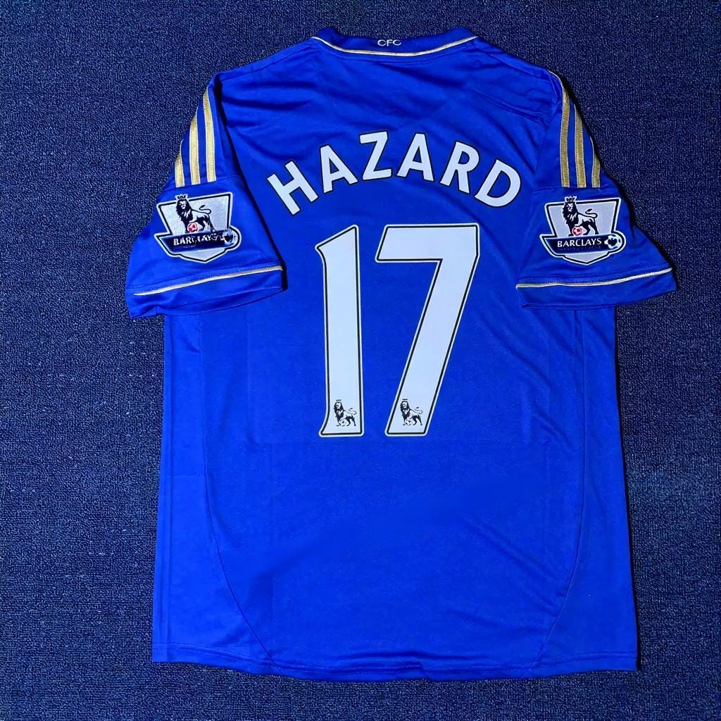 Eden Hazard SIGNED - Chelsea 12/13 Home Jersey/Shirt - PRINTED AUTOGRAPH