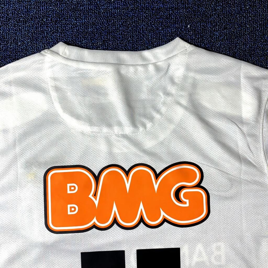 Neymar Jr SIGNED - Santos 12/13 Home Jersey/Shirt - PRINTED AUTOGRAPH