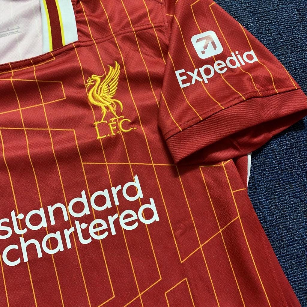 A. Mac Allister Signed - Liverpool 24/25 Home Jersey/Shirt - Printed Autograph