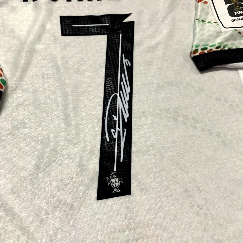 C. Ronaldo Signed - Portugal 25/26 Wc Qual Away Jersey/Shirt - Printed Autograph