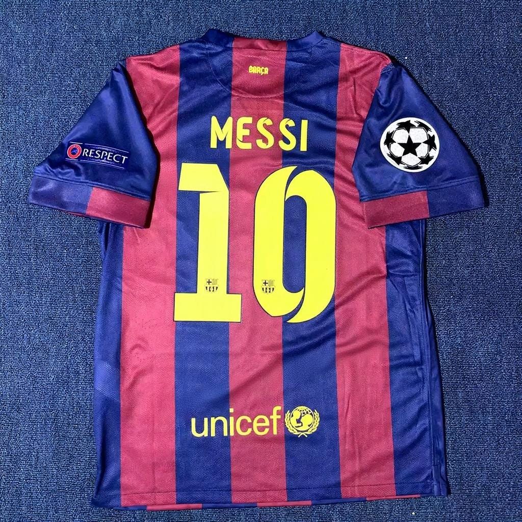 Lionel Messi SIGNED - Barcelona 14/15 Home Jersey/Shirt - PRINTED AUTOGRAPH