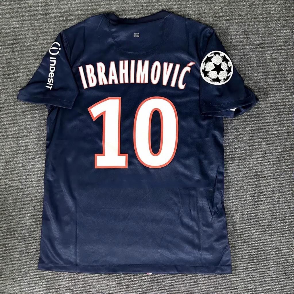 Zlatan Ibrahimović Signed - Psg 12/13 Home Jersey/Shirt - Printed Autograph