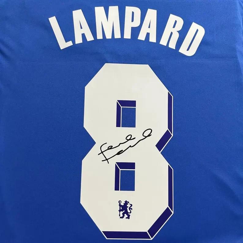 Frank Lampard SIGNED - Chelsea 11/12 Home Jersey/Shirt - PRINTED AUTOGRAPH