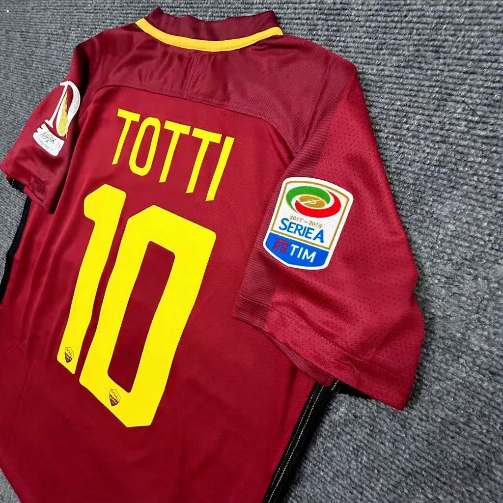 Francesco Totti SIGNED - Roma 17/18 Home Jersey/Shirt - PRINTED AUTOGRAPH