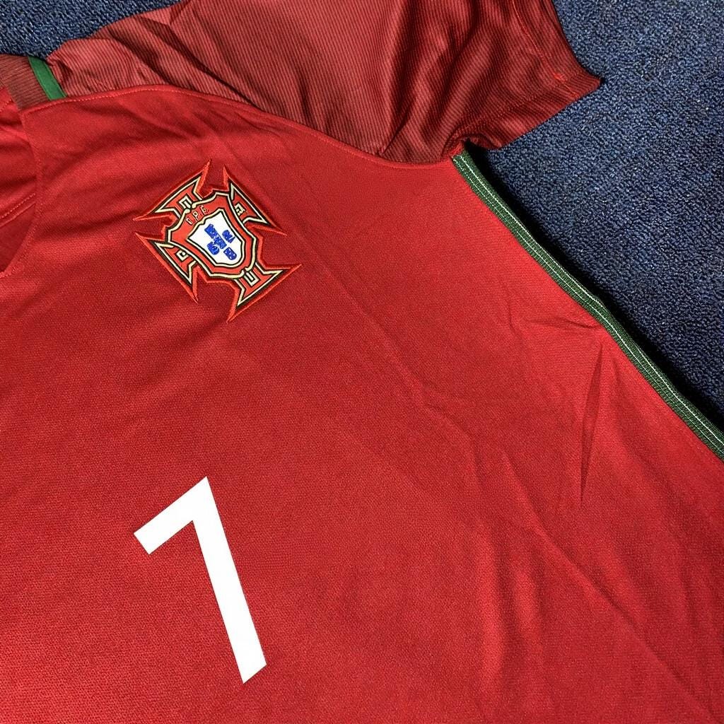 C. Ronaldo Signed - Portugal 2016 Retro Home Jersey/Shirt - Printed Autograph